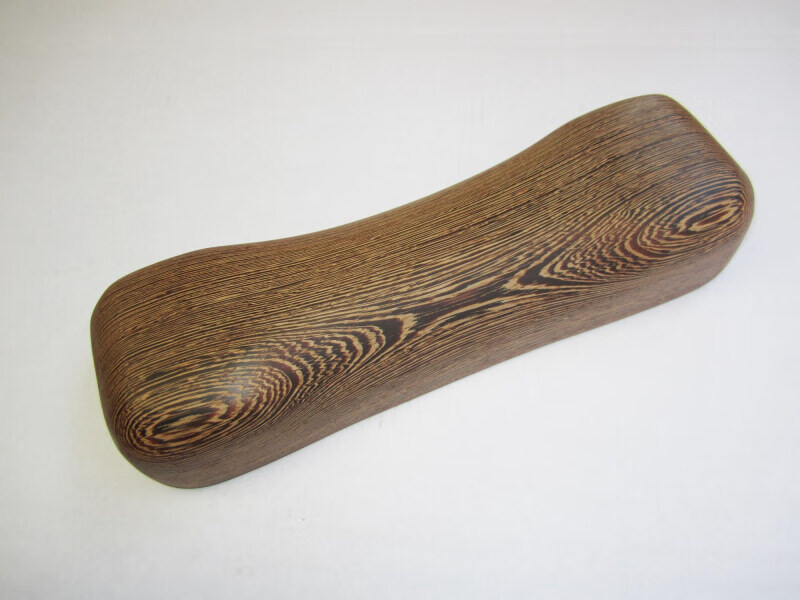 匠良金实木颈椎枕 护颈枕头 单人半圆木枕 硬枕头木头腰枕 花梨木颈椎