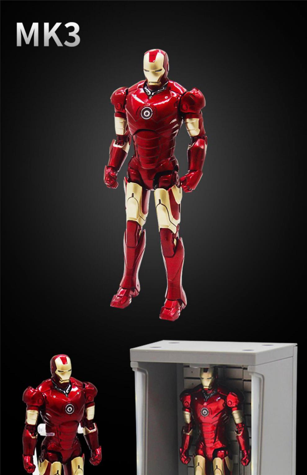 中动钢铁侠男生马克42漫威联盟mk3426复仇者中动mk1摆件7玩具85 底座