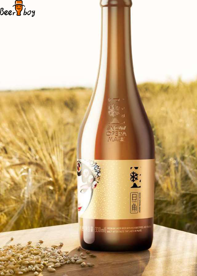 雪花脸谱 花旦花脸啤酒 418ml*12瓶 沈阳脸谱啤酒 花脸*12瓶【图片