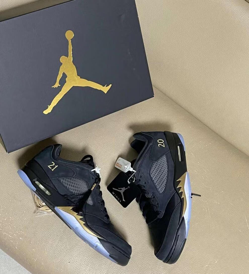 pkag【莆田纯原】新款aj5低帮气垫篮球鞋男防滑耐磨百搭跑步鞋场地鞋