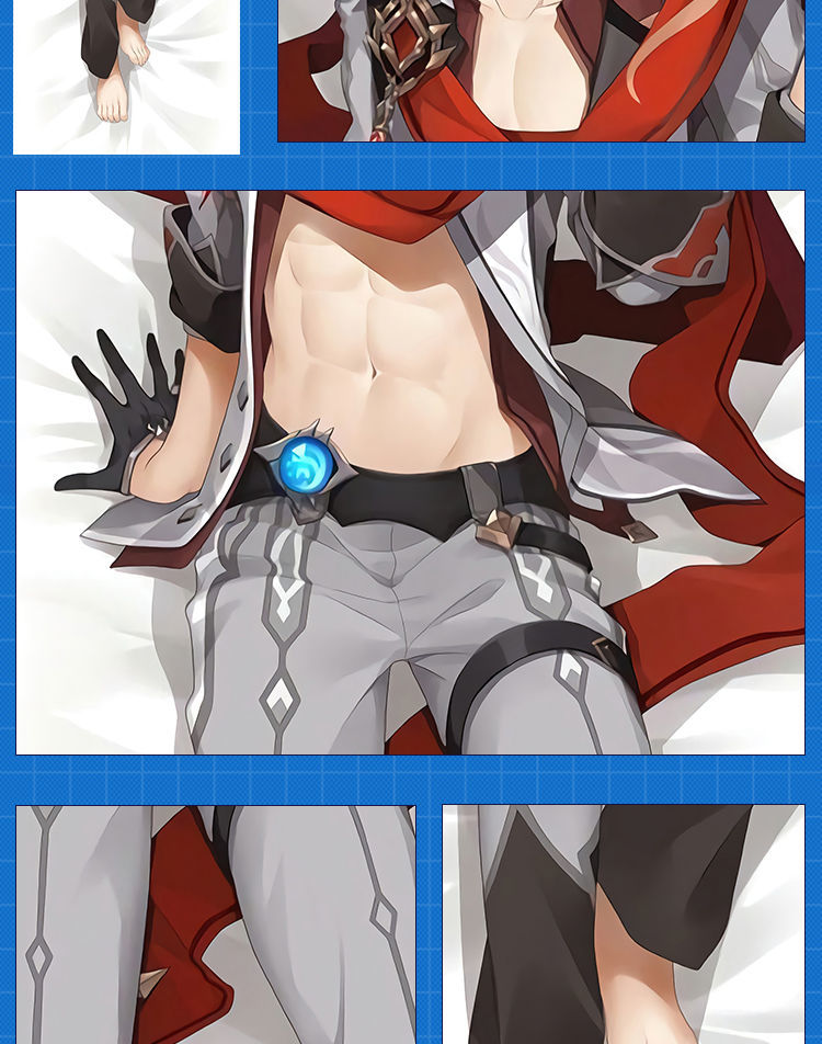 原神公子达达利亚等身抱枕动漫游戏二次元夹腿睡觉长条抱枕可拆洗