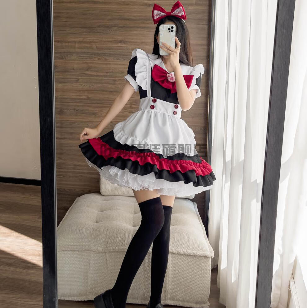 咖啡厅桌游女仆装二次元cos可爱女佣女装lolita连衣裙cosplay服装g款