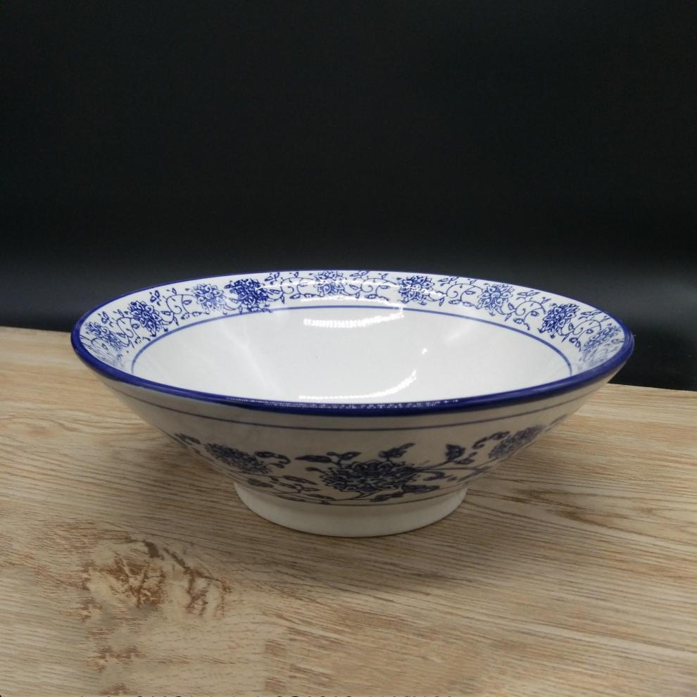 【优选好货】陕西大老碗面碗 怀旧家用商用大号油泼面陶瓷斗笠喇叭碗