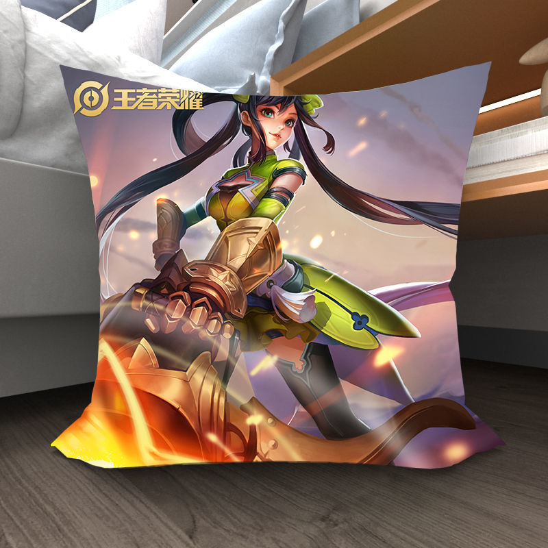 王者荣耀抱枕蔡文姬鲁班七号孙尚香游戏全皮肤同款抱枕靠枕周边抱枕