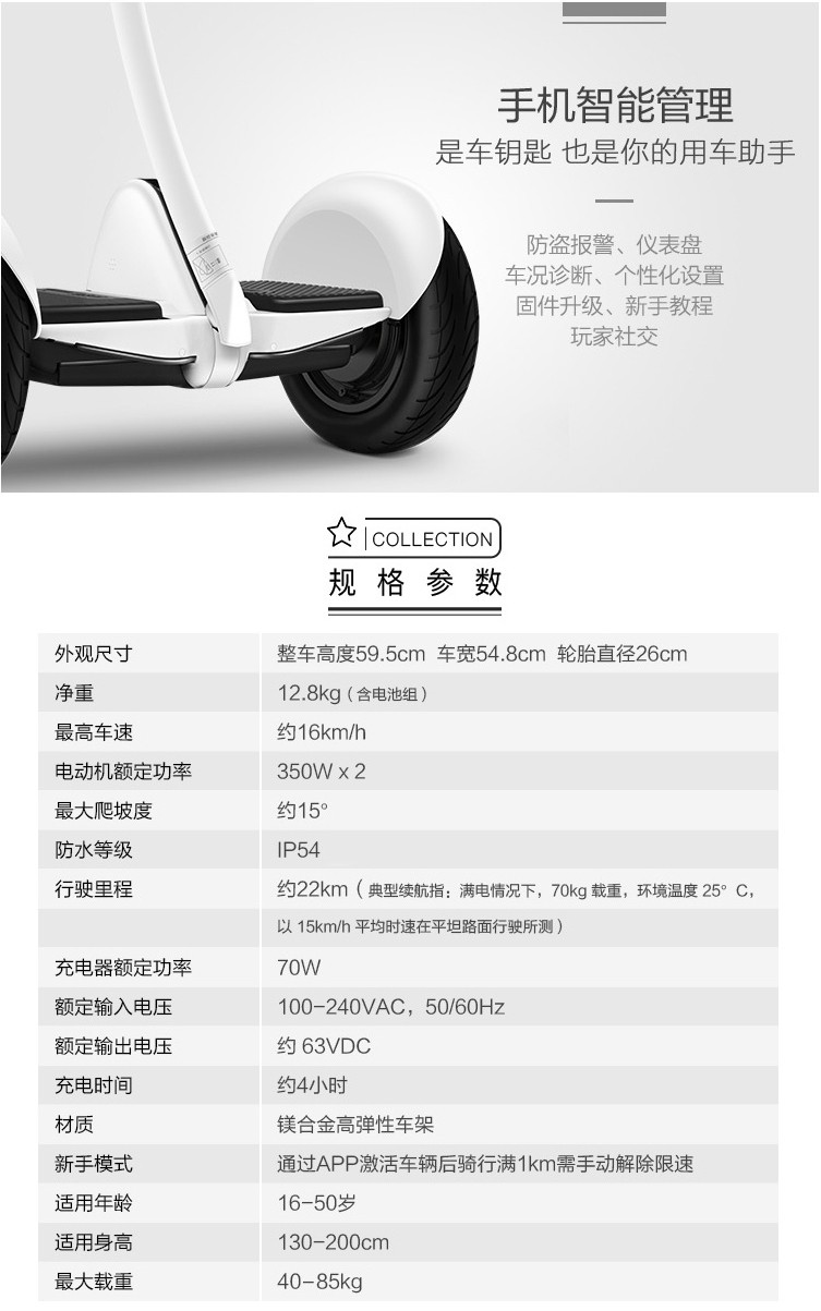 小米mi9号平衡车成人两轮电动体感车plus九号平衡车儿童卡丁车米家