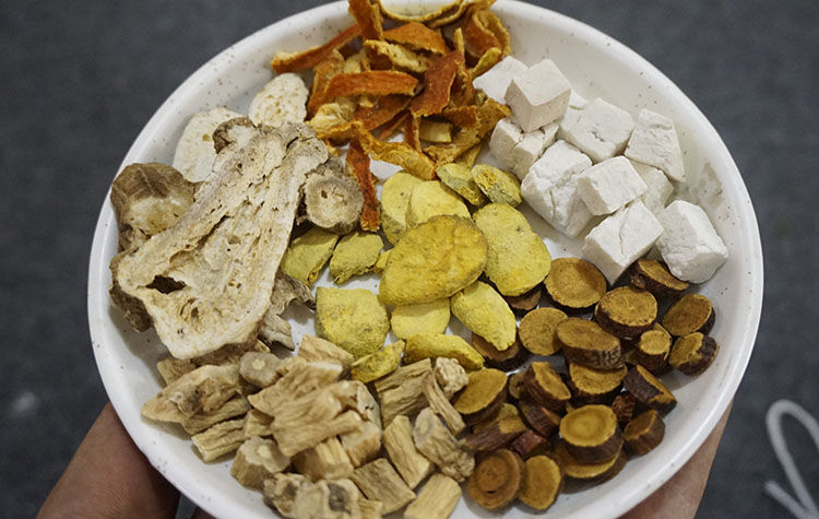 六君子汤调脾胃体内湿气痰湿体质寒湿茶含四君子汤白术 7付 六君子汤