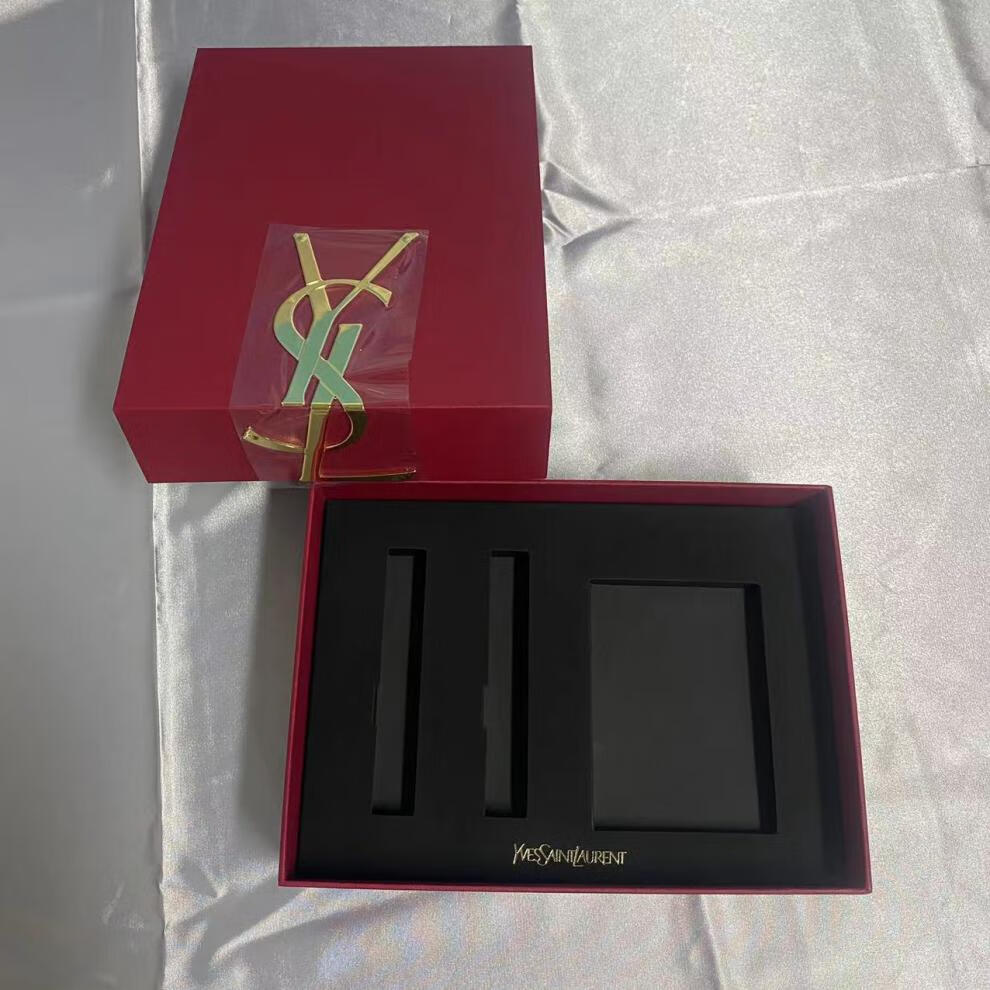 ysl礼盒空盒七ysl夕限定小金条礼品包装盒口红气垫礼盒空盒香水手提