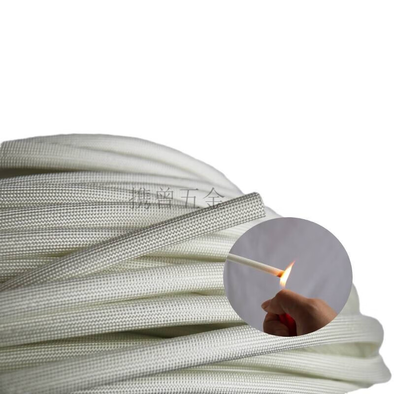 玻璃纤维定纹管耐高温套管电线护套管黄腊管阻燃绝缘玻纤管防火管 1mm