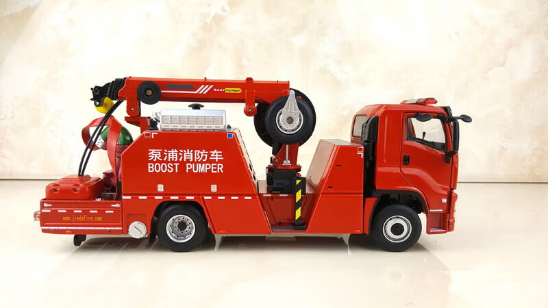 车仿真模型高空作业车奔驰底盘徐工dg100登高平台消防车消防车模型 50