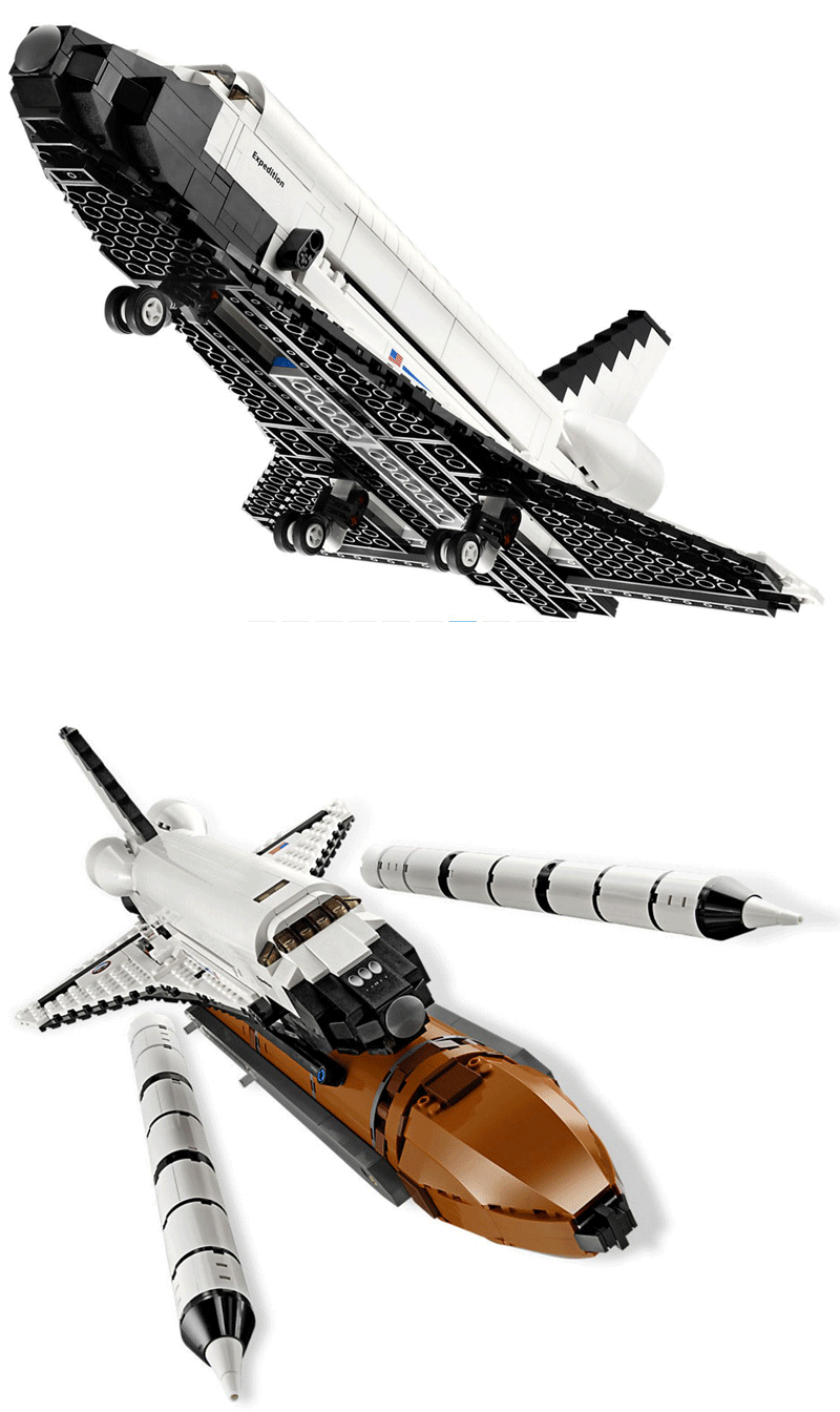 乐高lego布鲁克航空航天飞机10231火箭穿梭机宇宙飞船阿波罗卫星男孩