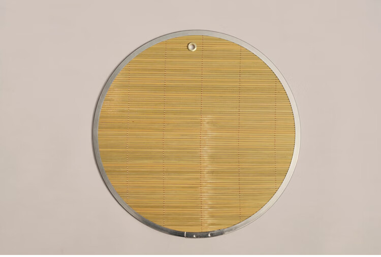 竹子盖帘饺子帘圆形竹制饺帘水饺托盘盖垫厨房家用摆饺子的拍子 银色