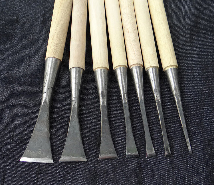 雕刻刀木工打坯平刀木雕套装毛坯刀小雕刻凿手工木刻工具 4cm磨好