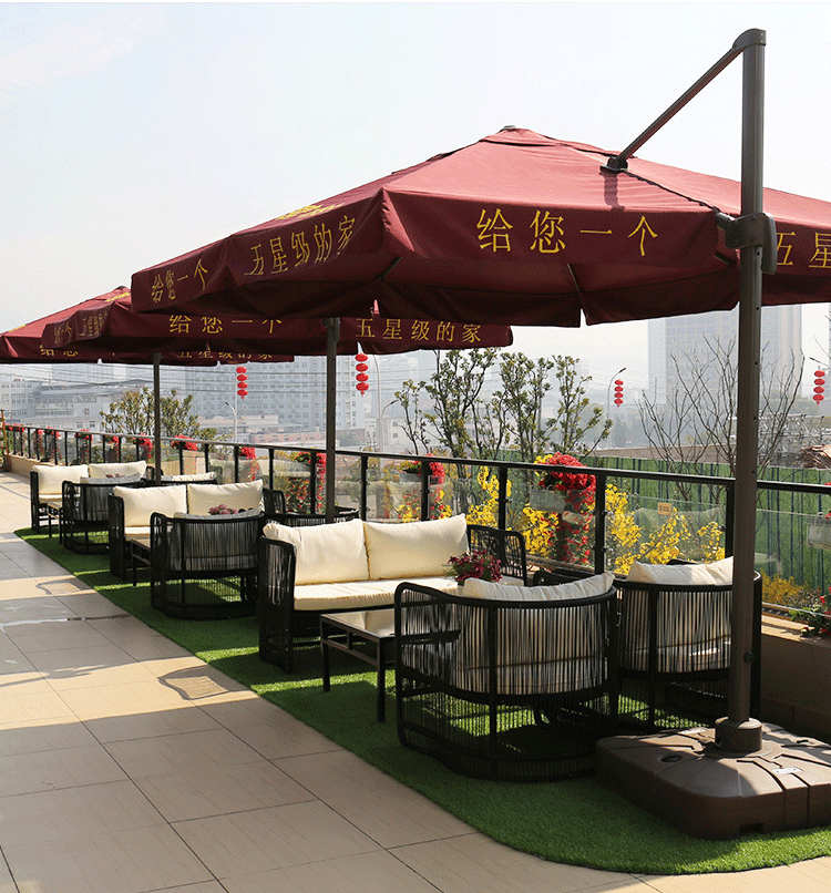 滕条坐椅户外藤编沙发组合庭院室外休闲露台露天藤艺藤条单人双人卡座