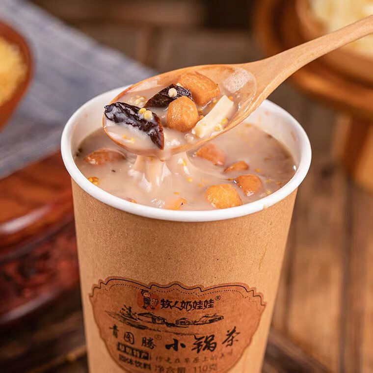 蒙古锅茶 奶茶小锅茶内蒙古特产干肉炒米冲饮早餐代餐 小锅茶1杯