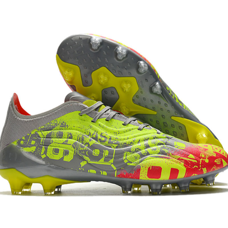 梅西x系列实战迪巴拉专属钉低帮sense天然草足球鞋 白灰橘ag 40.