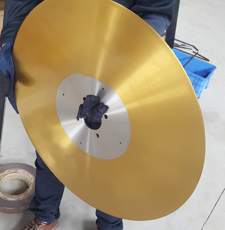 圆形刀胶带纸管分条分切机刀片皮革橡胶熔喷布分切平圆刀 Φ250*Φ32*