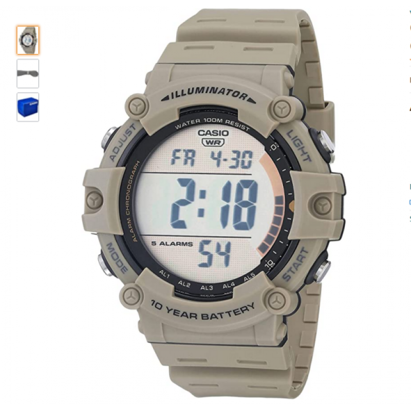 casio卡西欧 海外代购ae-1500wh-1a/5a /8b电子表男运动大屏数显防水