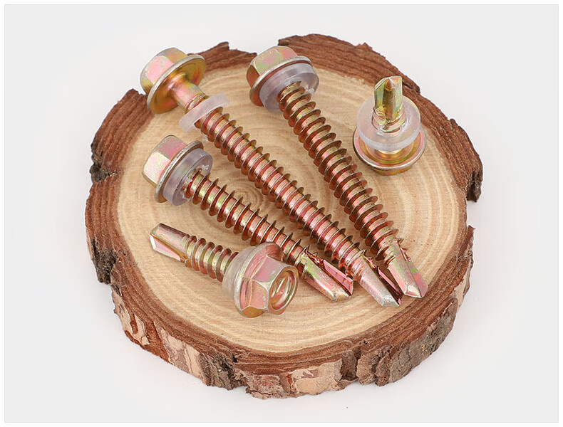 m6m63粗加长六角自攻自钻燕尾丝超长彩钢瓦钻尾丝带垫钻头螺丝钉m6200