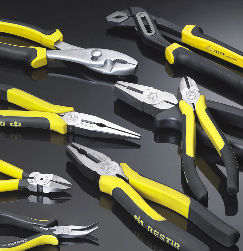 尖嘴钳6寸8寸crv合金钢尖头钳多功能电工钳五金工具crv合金钢6寸尖嘴