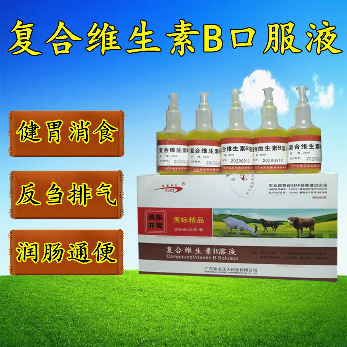 兽药兽用复合维生素b口服液猪药牛羊药胀气健胃消食促消化促生长 买10