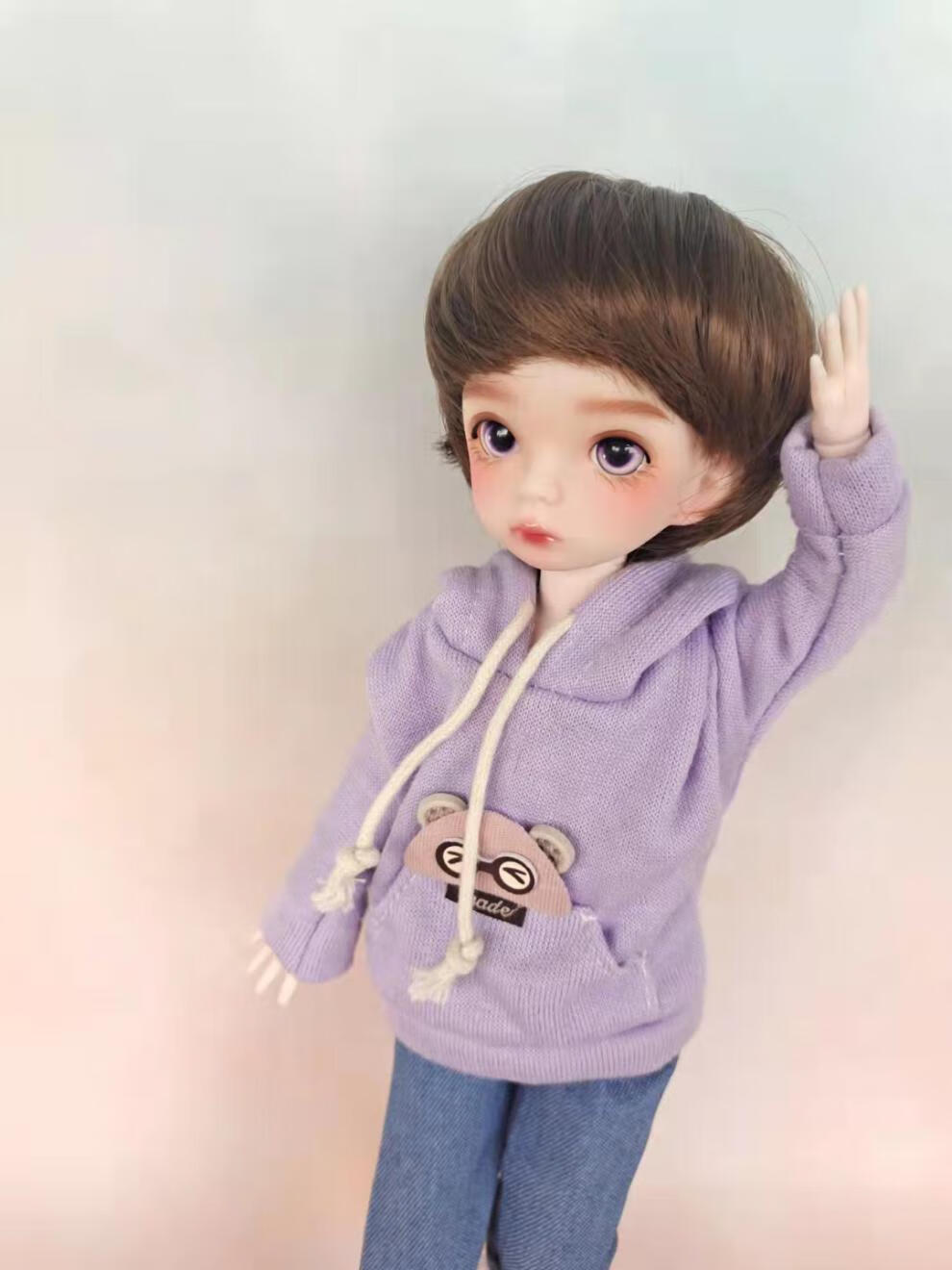 bjd男娃正太 六分国产搪胶bjd改妆整娃 小正太成品 28厘米男娃成品