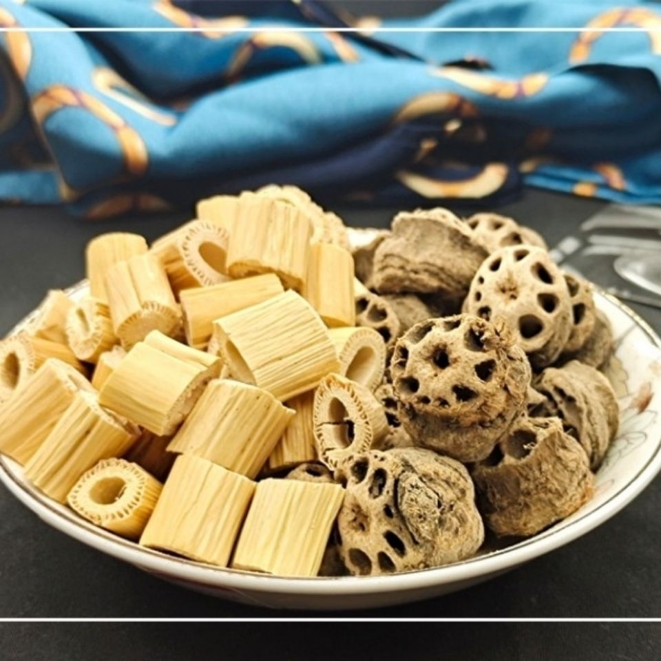 藕节芦根水 藕节干3个芦根30g 药厂原料容易上火流鼻血焦躁烦闷 藕节