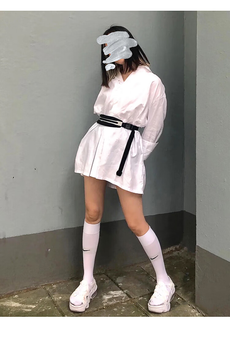 耐克袜子毛巾底防滑袜足球过膝长筒高筒男女运动袜sx4120 sx6830 白色