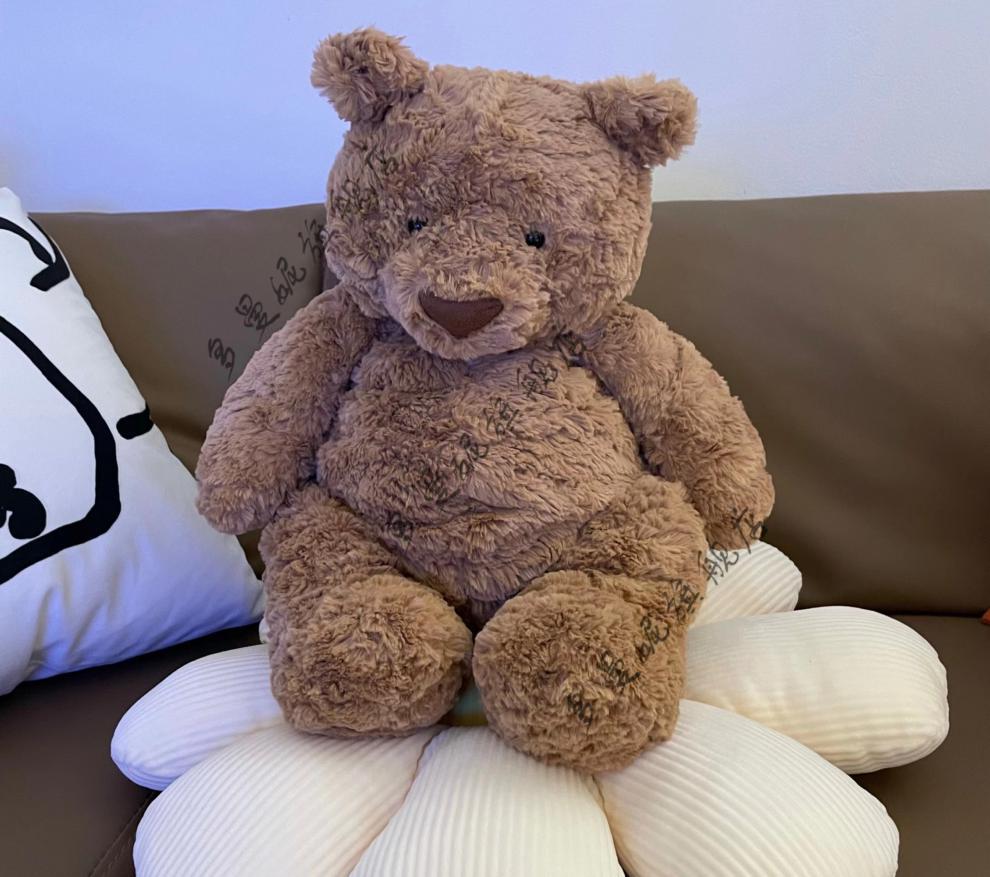 巴塞罗熊47cm泰迪熊玩偶女生毛绒玩具巴塞罗熊国外版本现货47cm06kg