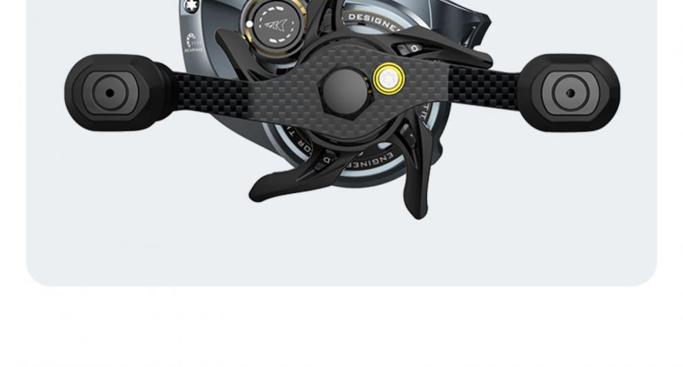 卡斯丁凌隼水滴轮超轻微物轮仅126g竞技性黑坑渔轮鳜鱼轮路亚远投 不