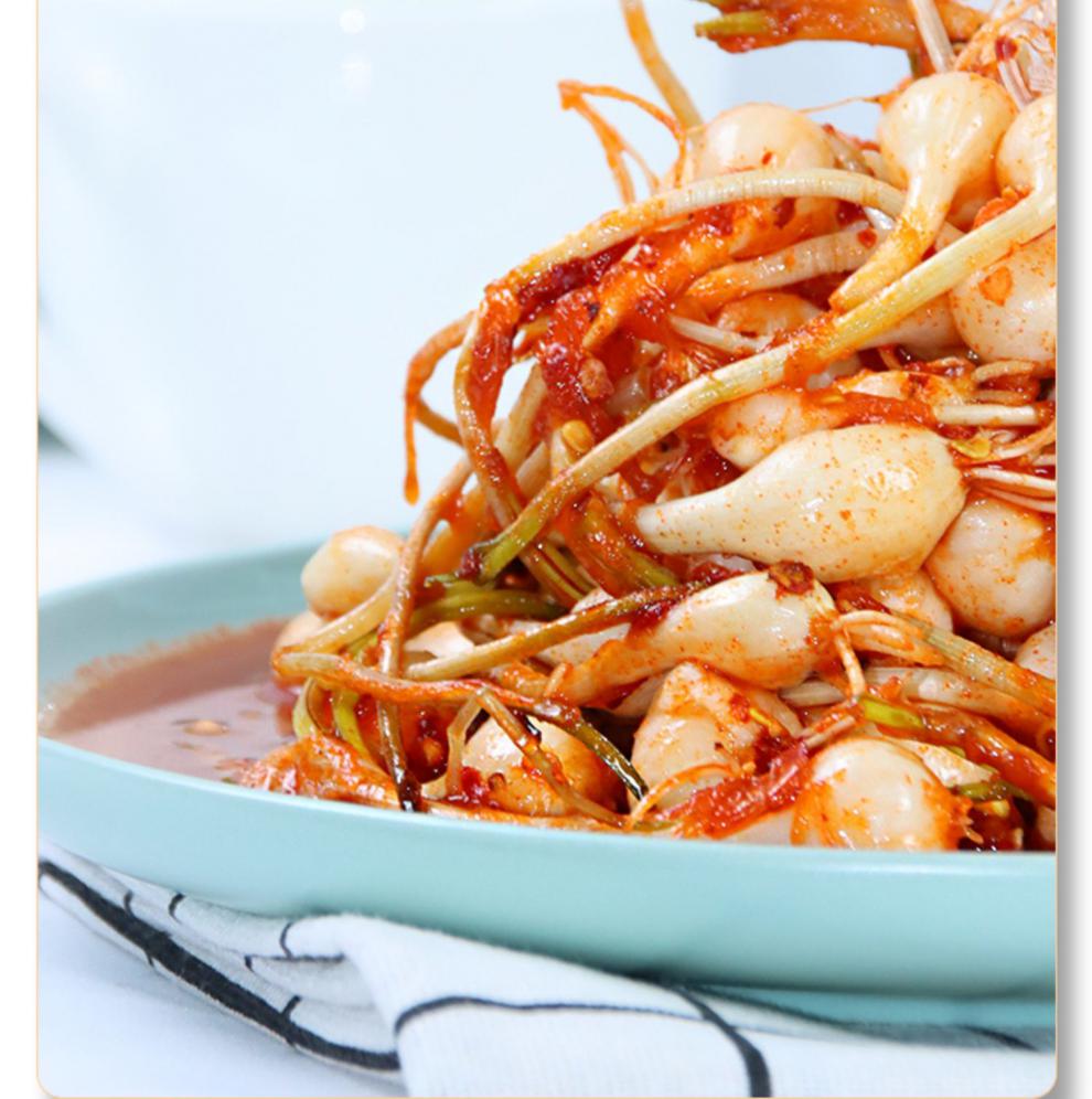 东北特产延边韩式小根蒜泡菜下饭菜腌制新鲜野蒜葱正宗朝鲜族咸菜