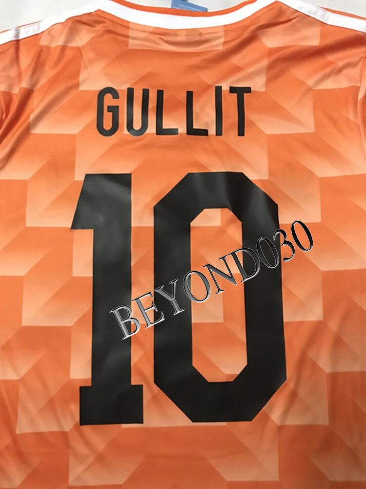 1988荷兰主场8rijkaard8号里杰卡尔德球衣足球服波衫shirt10gullit机