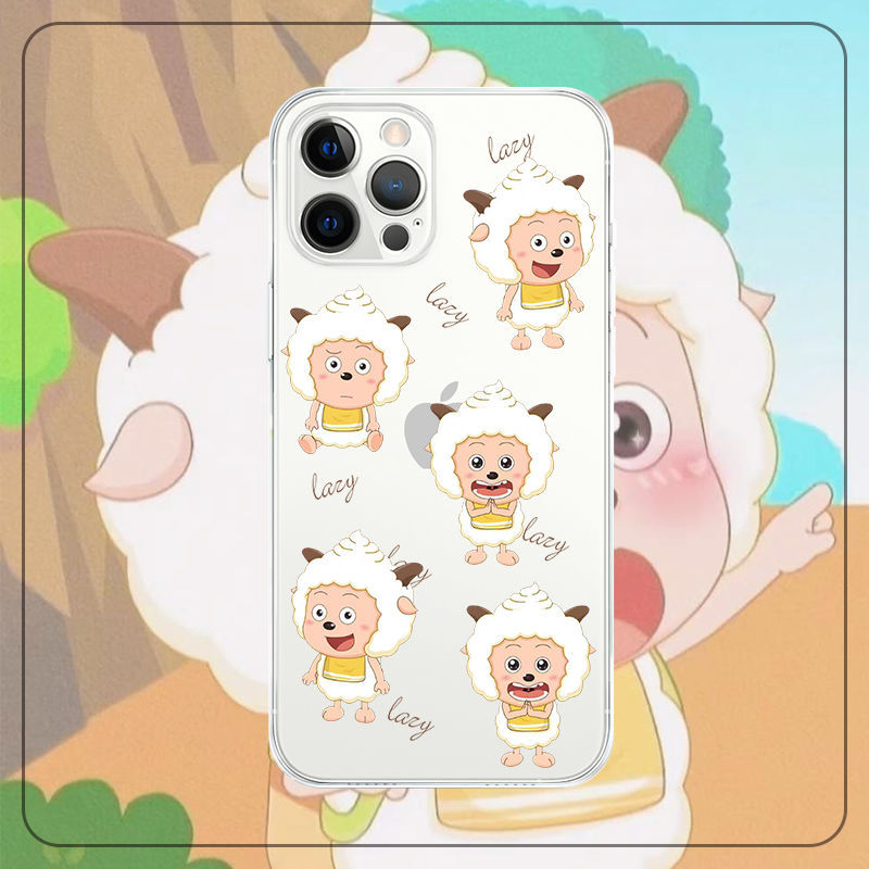 仁尼 懒羊羊opporeno7卡通手机壳小米11手机壳11pro苹果xs手机壳苹果