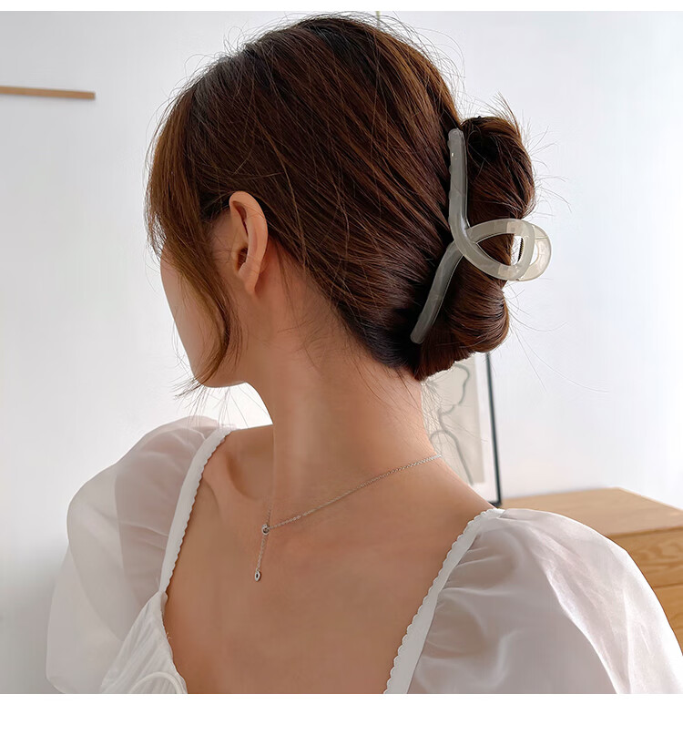 大号发夹优雅气质鲨鱼夹时尚饰品学生闺蜜后脑勺发卡头饰女生生日礼物