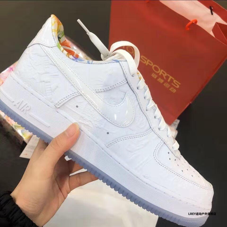 耐·克板鞋【莆田纯原】秋冬af1 空军一号新年剪纸鼠年限定白色铜钱