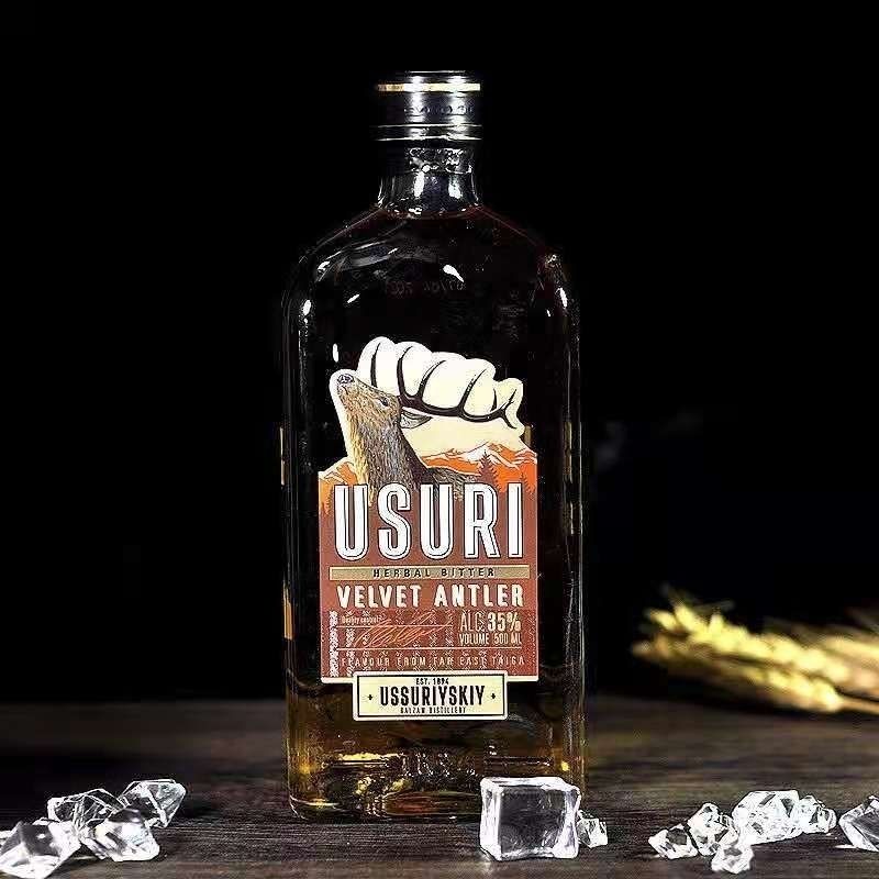 俄罗斯russia国家进口伏特加虎头酒虎酒伏特加小虎酒强酊人参草酊酒