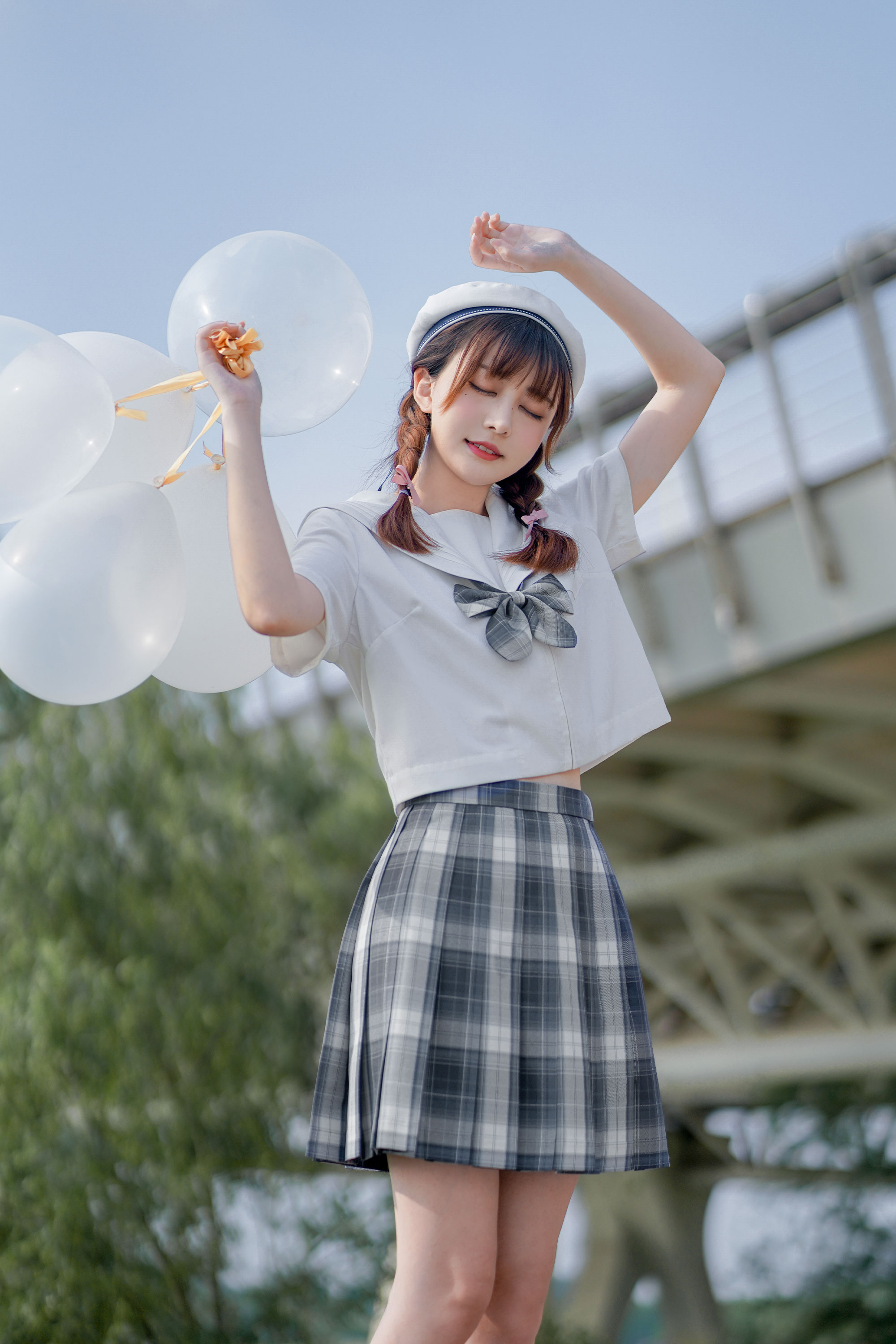 御茶家藏星入云原创jk制服银线格裙短裙春夏季百搭现货48cm裙长l