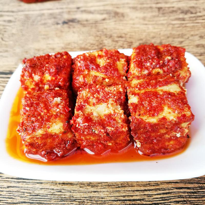 乳世纪红香辣腐乳 湖南产乳 霉豆腐皇图岭色世纪红香辣豆腐乳420g 一