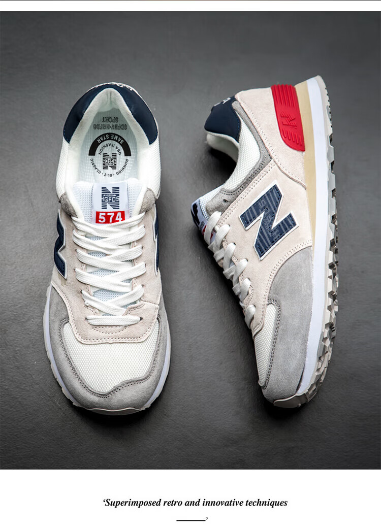 新款跑步休闲运动复古情侣小白鞋子580新百伦纽百伦 限量版999樱花绿