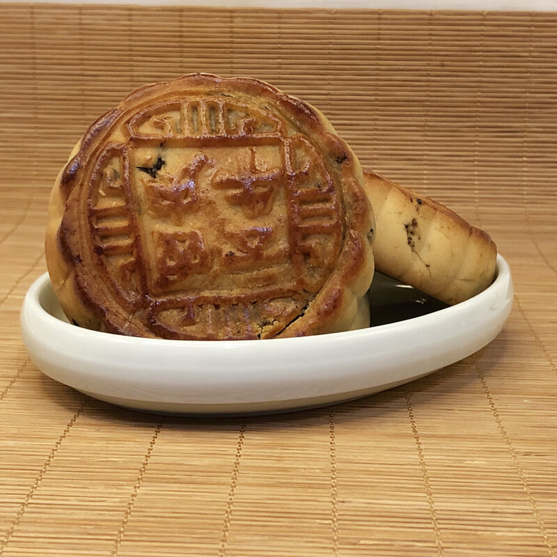 梁记月饼什邡云西黑芝麻牛肉饼散装四川特产中秋特种糕点五封 梁记黑