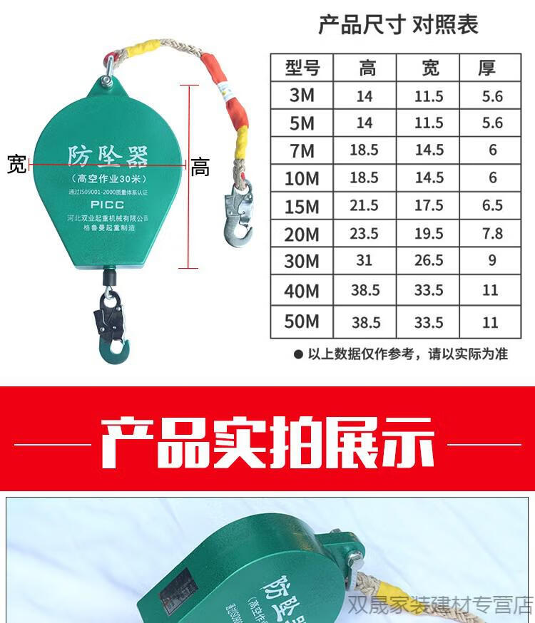 防坠器高空防坠器防坠落自锁器自锁器102f202f30米重型12f2吨电梯塔吊