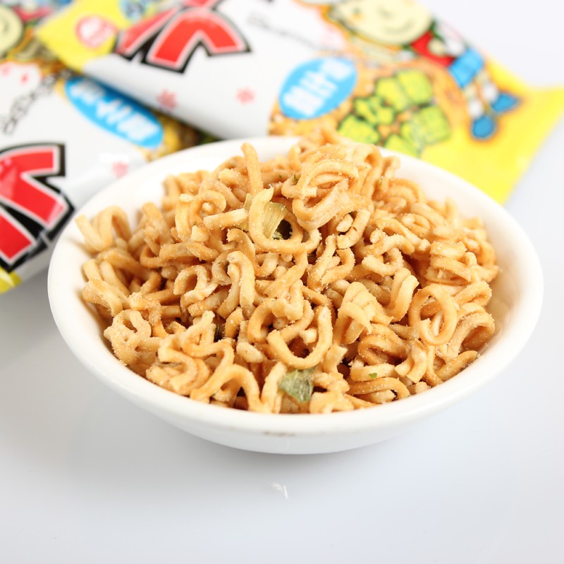 嘎嘎叫小班长点心面麻辣干脆面鸡汁海苔捏碎面 麻辣味500g【图片 价格