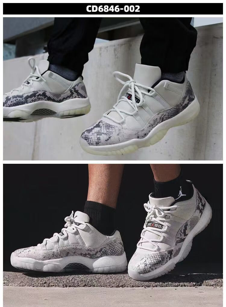 篮球鞋低帮传奇蓝白蛇粉蛇蓝麂皮高帮康扣大魔王兔八哥男女鞋 aj11