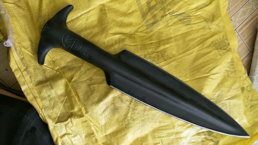 采缇 长矛枪头矛头扎枪锰钢一体户外矛冷钢矛霸王枪未开刃 新款矛头 1