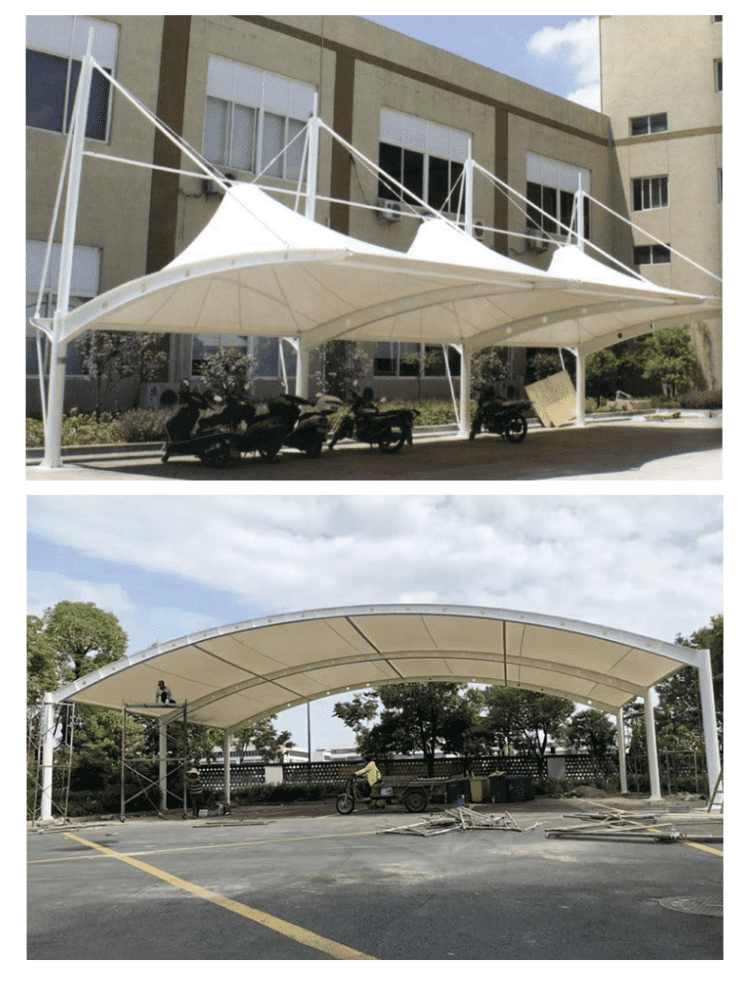 7字型张拉膜雨棚 服务热线:15618101758【图片 价格 品牌 报价】-京东