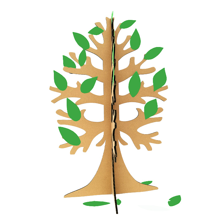 区角表演道具童话故事树创意新立体大树节日桌手工作业挂吊饰50厘米高