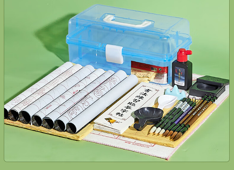 泰裕莱儿童毛笔套装初学小学生三年级书法课专用毛笔字初学者入门工具