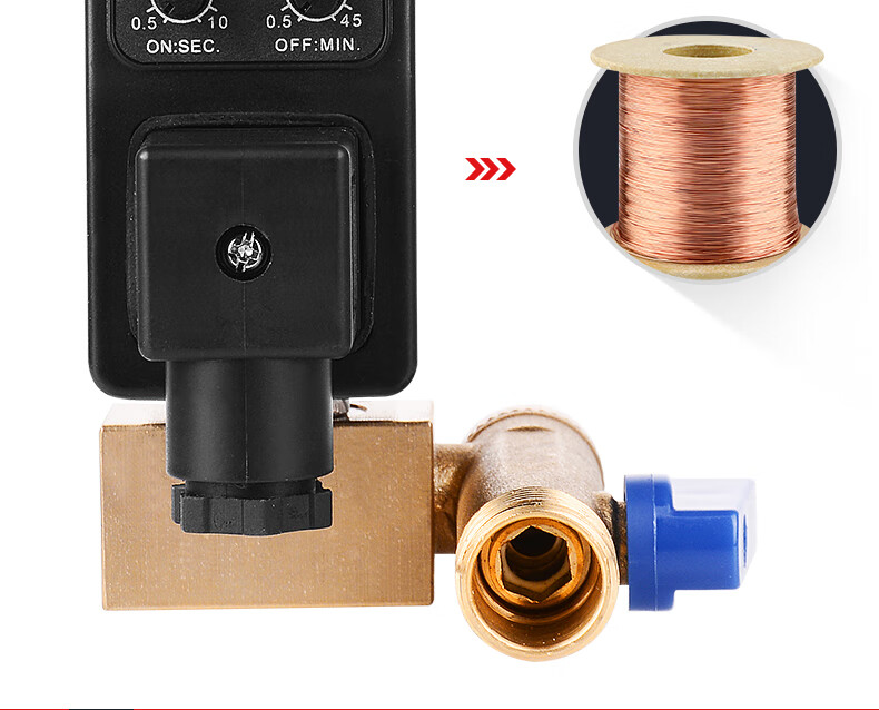 定制定时自动电子排水阀4分6分空压机冷干机连体分体定时排水器220v24