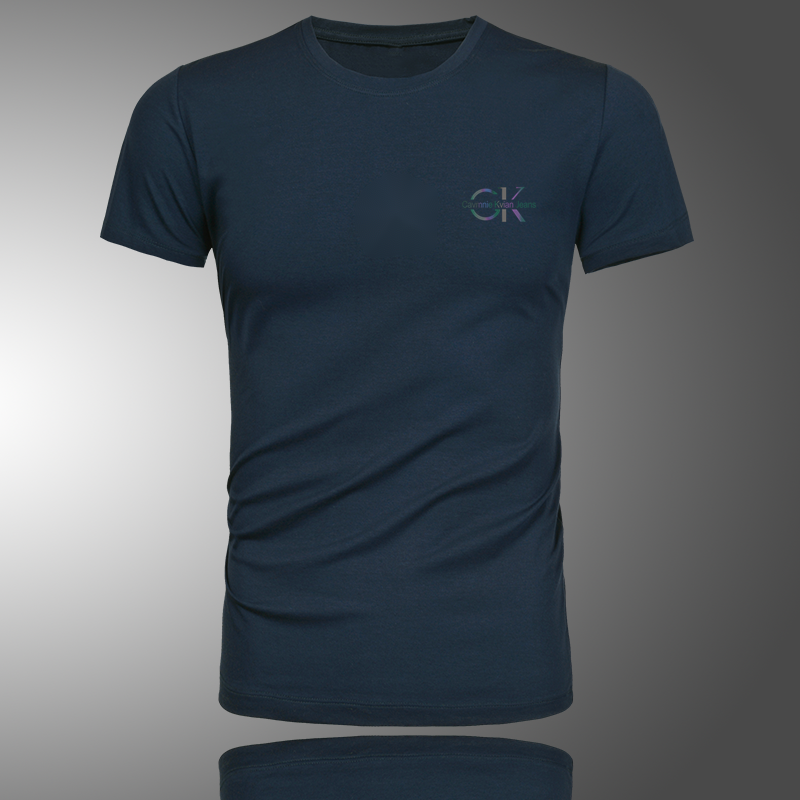 ckt恤男士夏季圆领休闲弹力棉大码修身ck短袖t恤男装青年上衣半袖