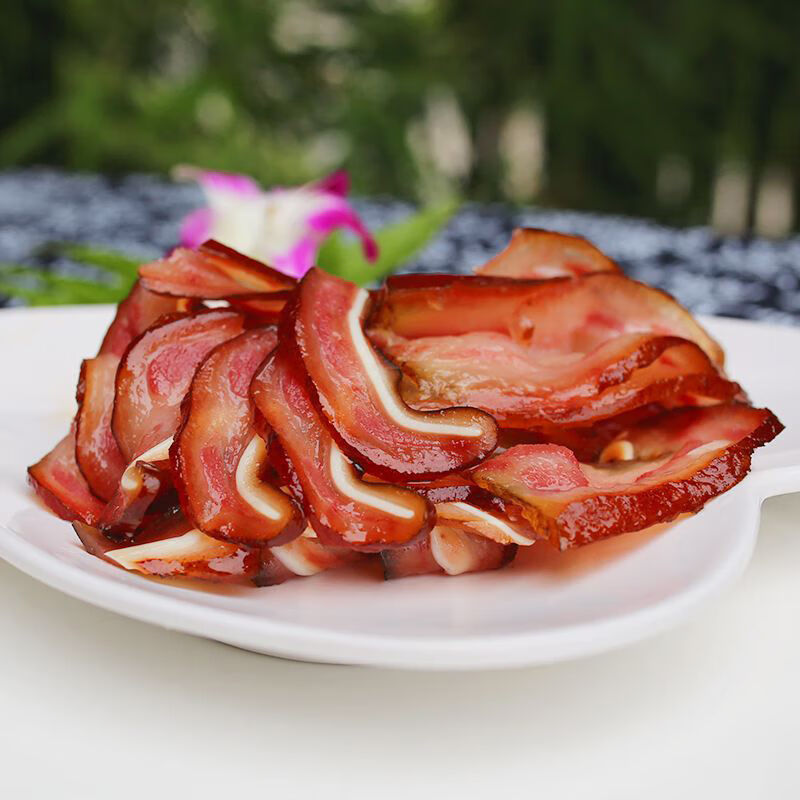 四川特产柴火烟熏腊猪耳朵不带耳根肉猪耳尖烟熏腊肉风干猪耳 腊拱嘴2