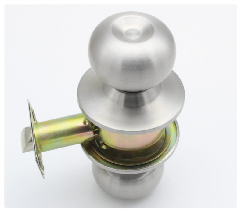 通道锁 球锁不锈钢球形锁室内房门锁圆形锁木门锁球型锁 无反锁 中心